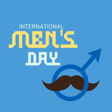 Uluslararası erkekler günü için bir arka plan vektör çizim.