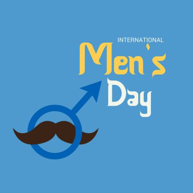 Uluslararası erkekler günü için bir arka plan vektör çizim.