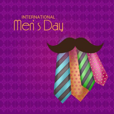 Uluslararası erkekler günü için bir arka plan vektör çizim.