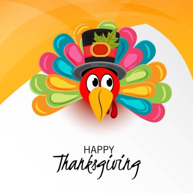 Şükran günü için bir arka plan vektör çizim. Sonbahar mevsimlik yazı.