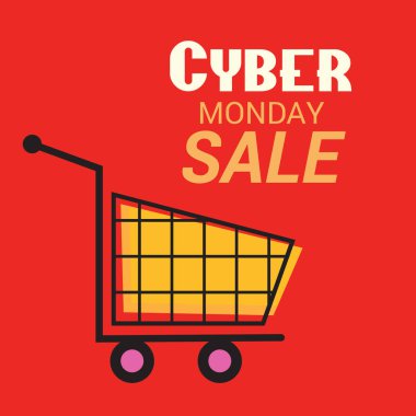Banner/arka plan vektör çizim Cyber Pazartesi Satılık.