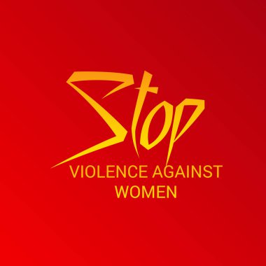 Vektör çizim durdurmak şiddete karşı kadın kavramı arka plan.