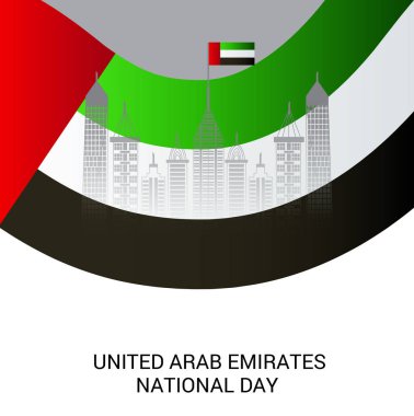 Vektör çizim bir arka plan için BAE bağımsızlık günü. Suudi Arabistan Milli günü.