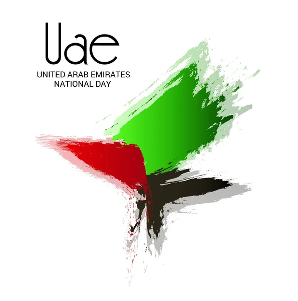 Vector Illustration Background Uae Independence Day Inglés Día Nacional Los — Vector de stock