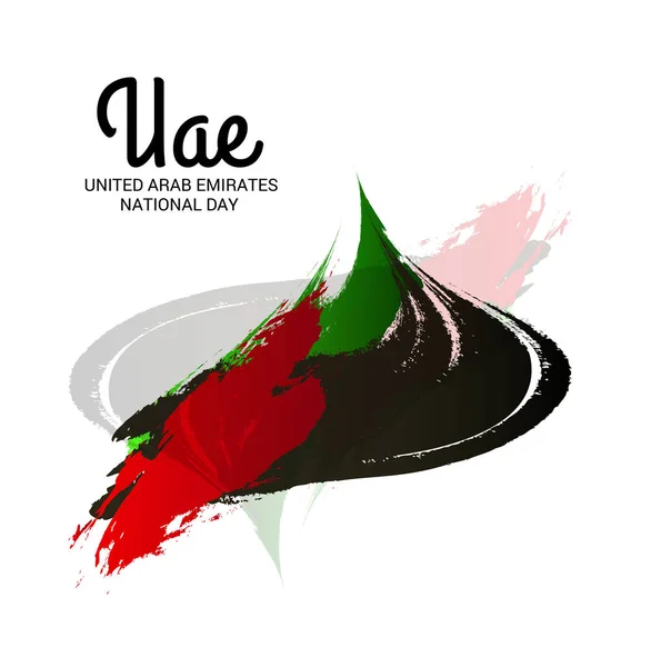 Векторная Иллюстрация Фона Дню Независимости Оаэ Национальный День Оаэ — стоковый вектор