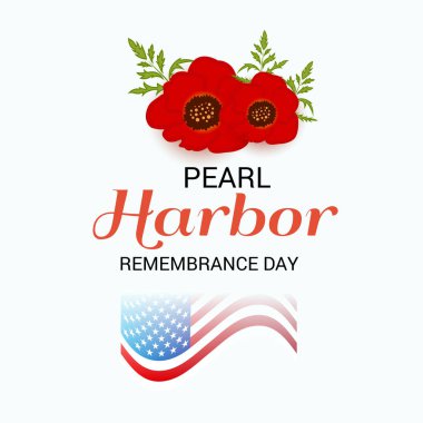 Vektör çizim bir arka plan için Pearl Harbor anma günü.