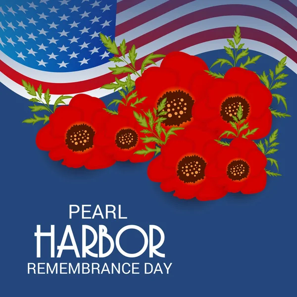 Vektorové Ilustrace Zázemí Pro Pearl Harbor Remembrance Day — Stockový vektor