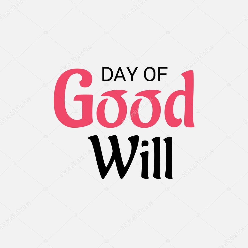Vector illustration of a Banner For Day of Good Will.
