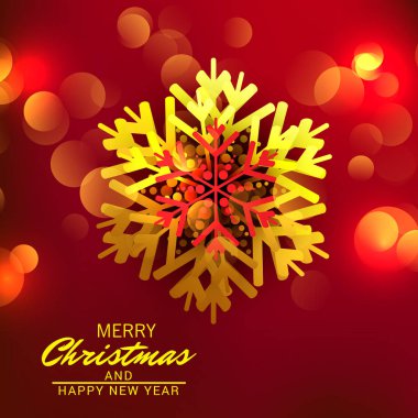 Neşeli Noel için bir arka plan vektör çizim.