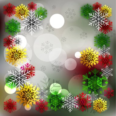 Neşeli Noel için bir arka plan vektör çizim.