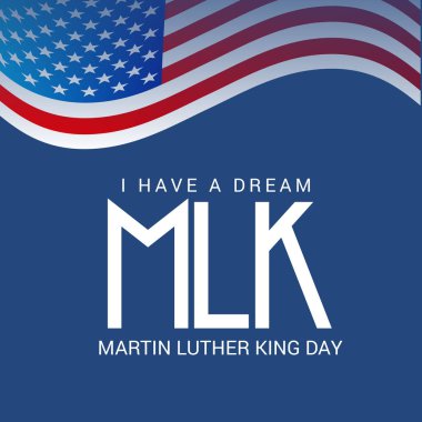 Martin Luther King günü için bir arka plan vektör çizim. 