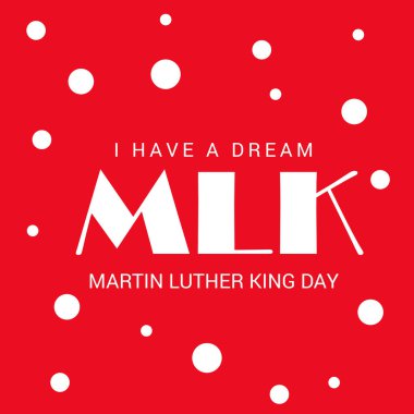 Martin Luther King günü için bir arka plan vektör çizim. 