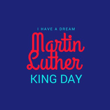 Martin Luther King günü için bir arka plan vektör çizim. 