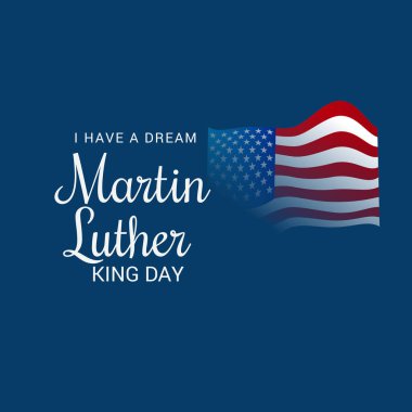 Martin Luther King günü için bir arka plan vektör çizim. 
