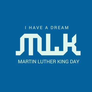 Martin Luther King günü için bir arka plan vektör çizim. 