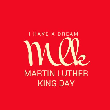 Martin Luther King günü için bir arka plan vektör çizim. 