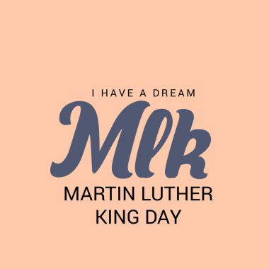 Martin Luther King günü için bir arka plan vektör çizim. 