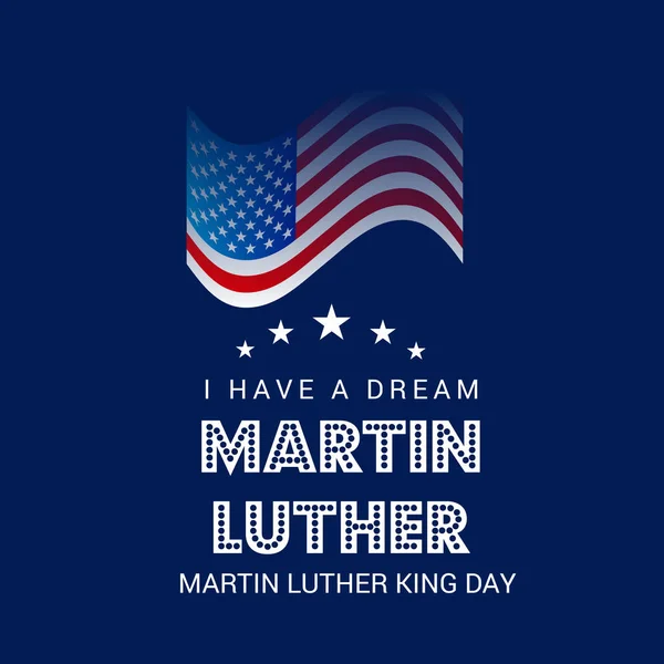 Векторна Ілюстрація Фон День Мартіна Лютера Кінга — стоковий вектор