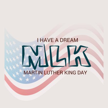 Martin Luther King günü için bir arka plan vektör çizim. 