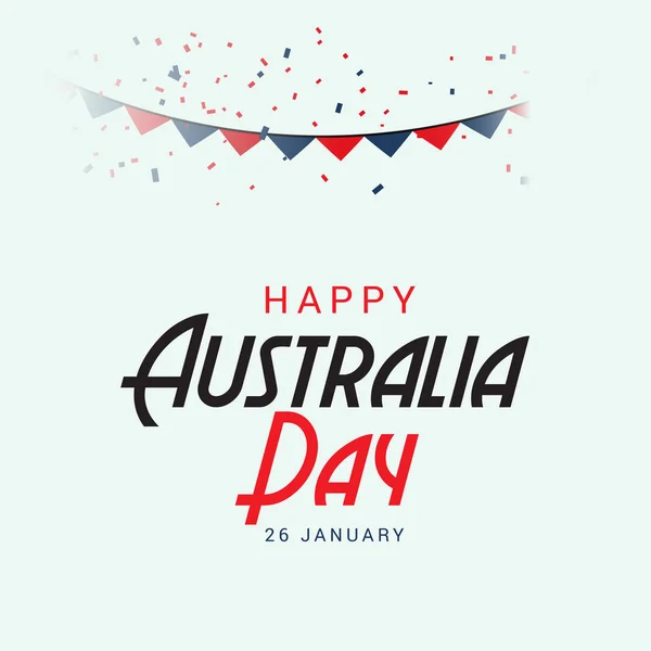 澳大利亚快乐日背景的矢量插图 — 图库矢量图片