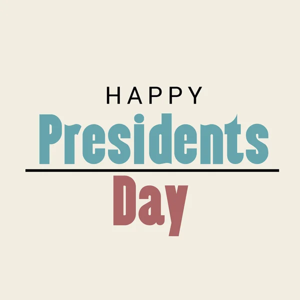 Vektor Illustration Eines Hintergrunds Für Happy Presidents Day — Stockvektor