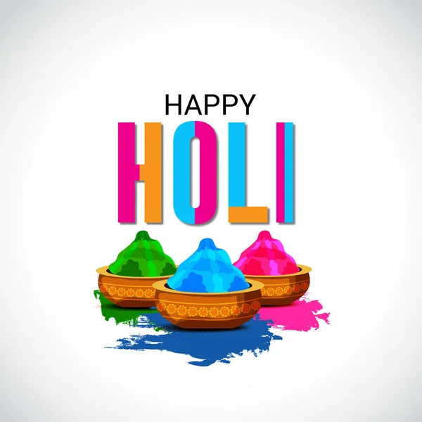 Vector Illustration Colorful Promotional Background Festival Colors Holi Celebration — Stock Vector