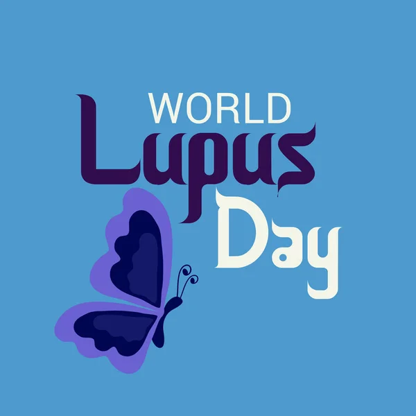 Ilustración Vectorial Fondo Para Día Mundial Del Lupus — Archivo Imágenes Vectoriales