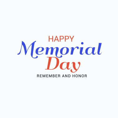 Anma Günü için bir Arka Plan Vektör illüstrasyon (Hatırla ve Onur ).