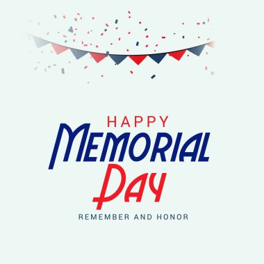 Anma Günü için bir Arka Plan Vektör illüstrasyon (Hatırla ve Onur ).