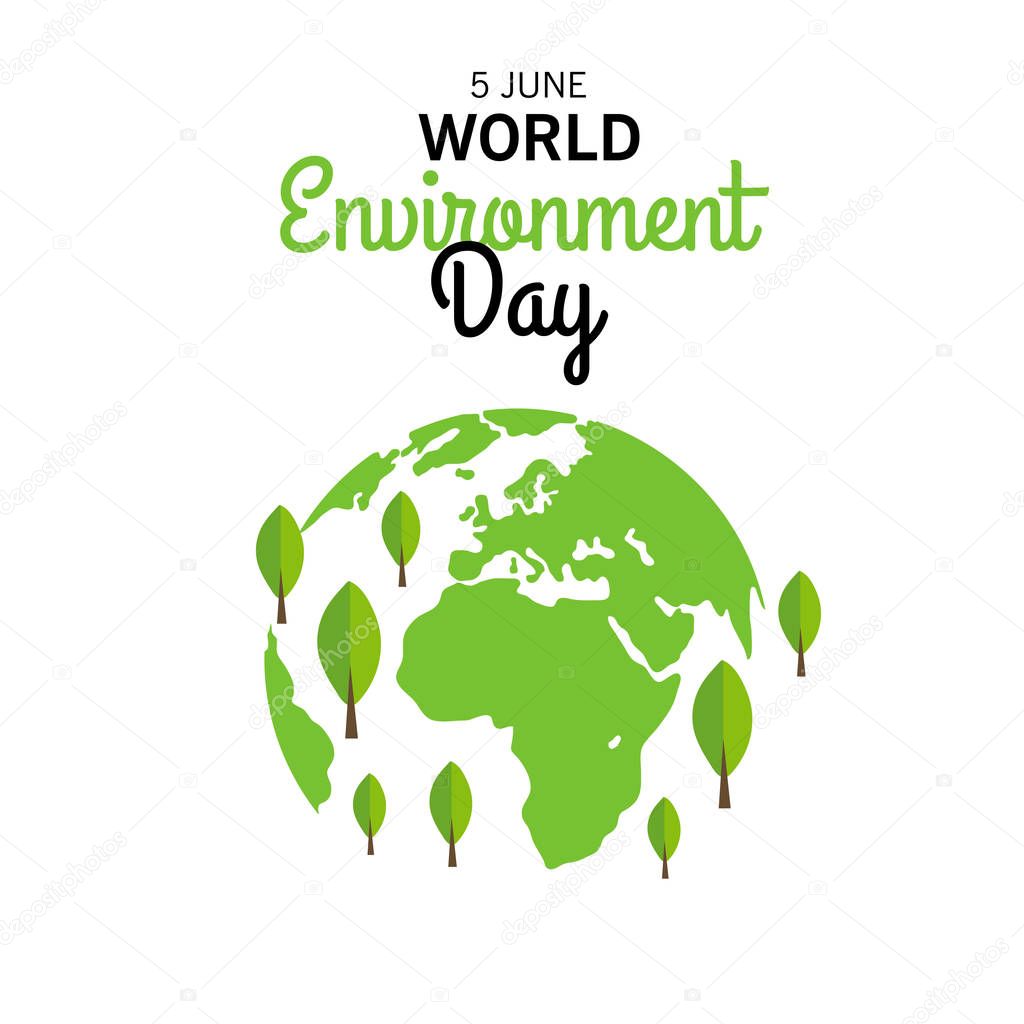 illustration of a Background for World Environment Day.