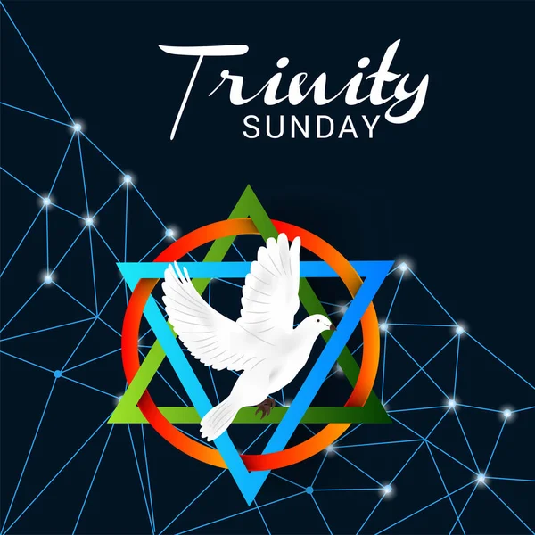 Ілюстрація Тла Троїцької Неділі — стоковий вектор