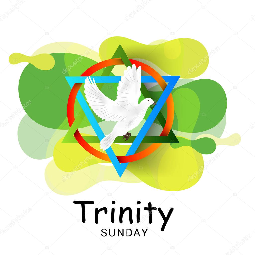 Illustration of a Background for Trinity Sunday.