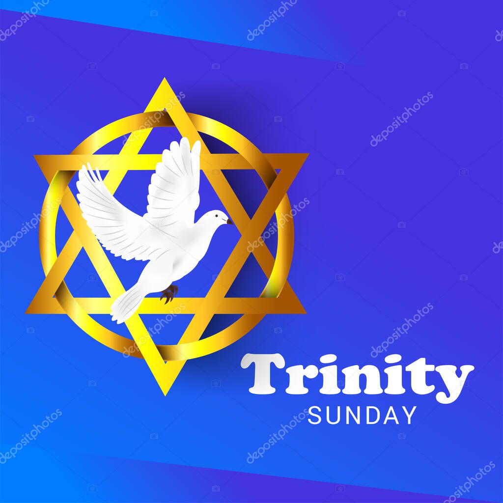 Illustration of a Background for Trinity Sunday.