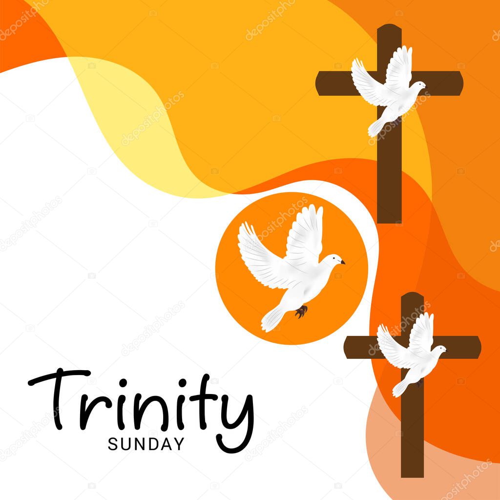 Illustration of a Background for Trinity Sunday.