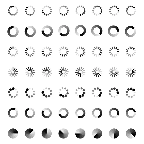 Progress bar loading icon. Load download process — Stock Vector