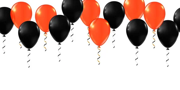 Καλά μπαλόνια Χάλογουιν. Σύνολο μπαλονιών διακόσμησης πάρτι — Διανυσματικό Αρχείο