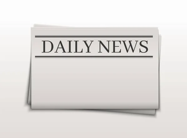 Boş gazete şablonu. Daily News gazete sayfasını katladı. Sekme düzenleme şablonu