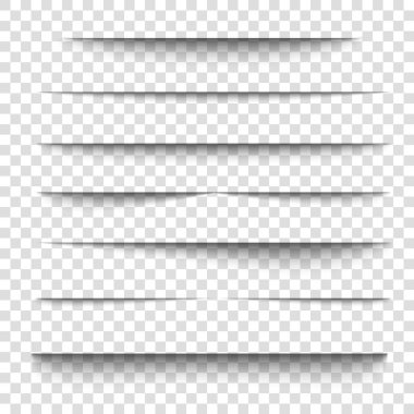 Kağıt yaprak gölge etkisi. 3d çizgi kenar şekli.