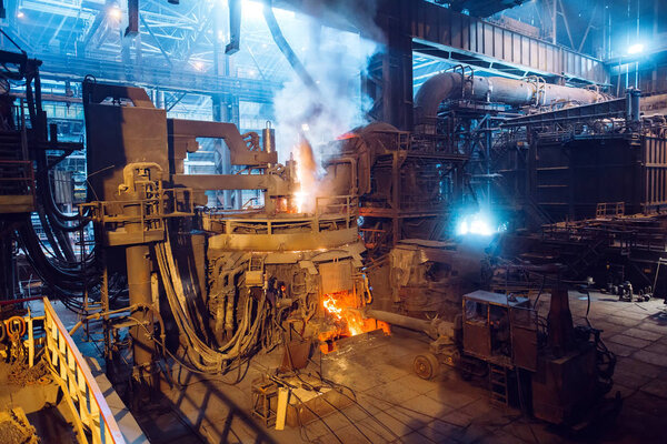 Open-hearth workshop of metallurgical plant