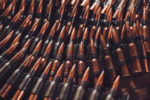 Background Military Metal Bullets — Stock Photo, Image