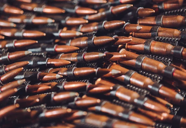 Background Military Metal Bullets — Stock Photo, Image