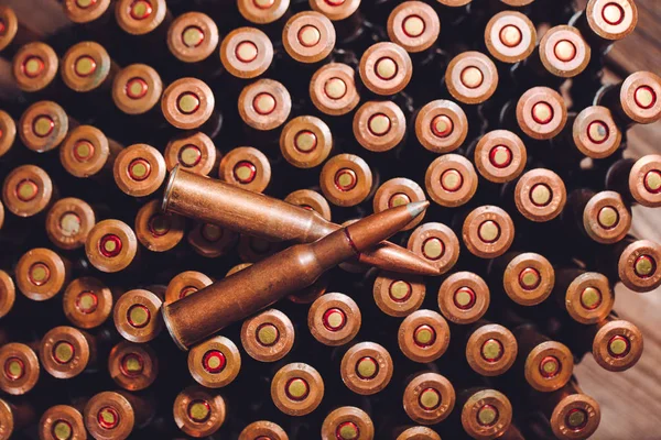 Background Military Metal Bullets — Stock Photo, Image