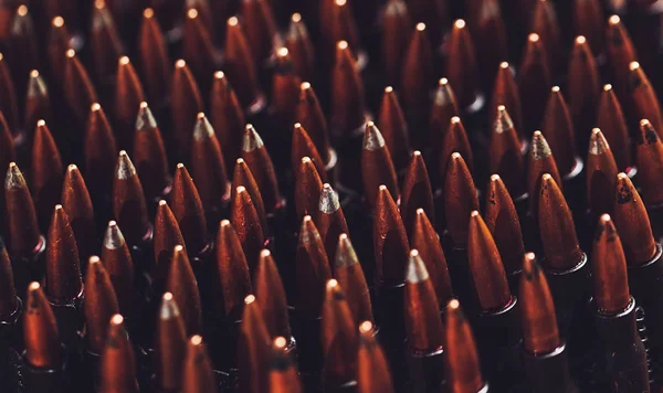 Background Military Metal Bullets — Stock Photo, Image