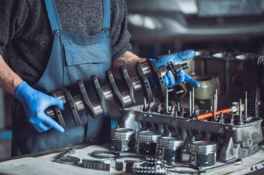 yakın çekim mekanik yeniden oluşturuldu motorlu araba için toplama