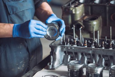 yakın çekim mekanik yeniden oluşturuldu motorlu araba için toplama