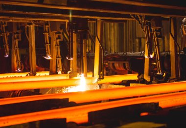 Meşale Kesme 'de Çelik Billetler