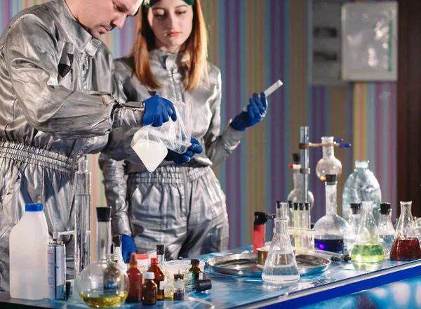 Chemists Make Drugs Laboratory — Stock Photo, Image