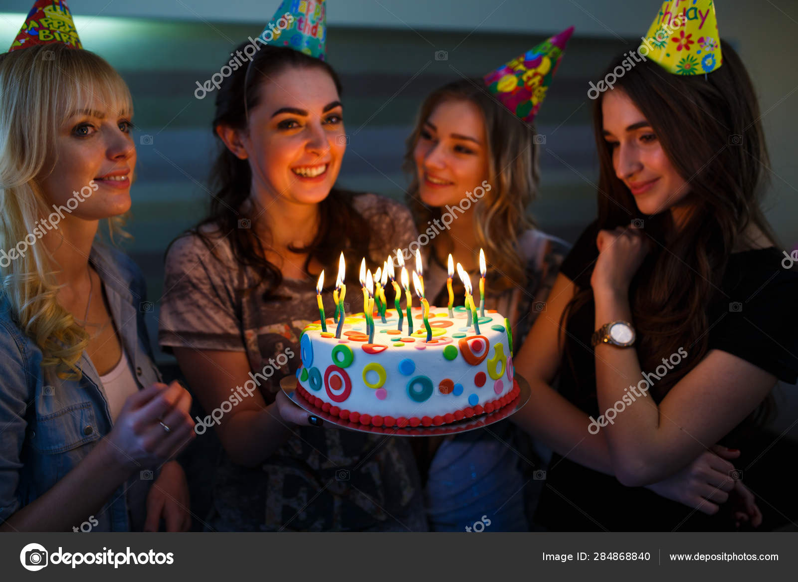 Birthday. Girls Posing Image & Photo (Free Trial) | Bigstock