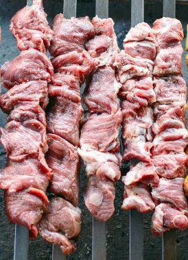 sığır eti ve domuz eti Biftek Barbekü ızgara.