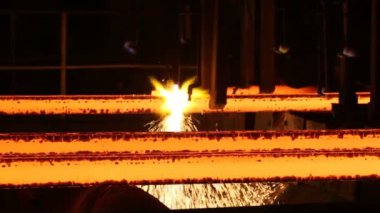 Torch kesme çelik billet. Büyük demirişleri.